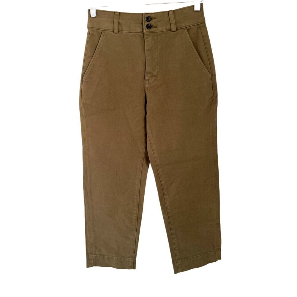 Everlane The Organic Straight-Leg Pant Beige Size 2